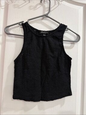 Streetwear Society Black Lace Crop Top